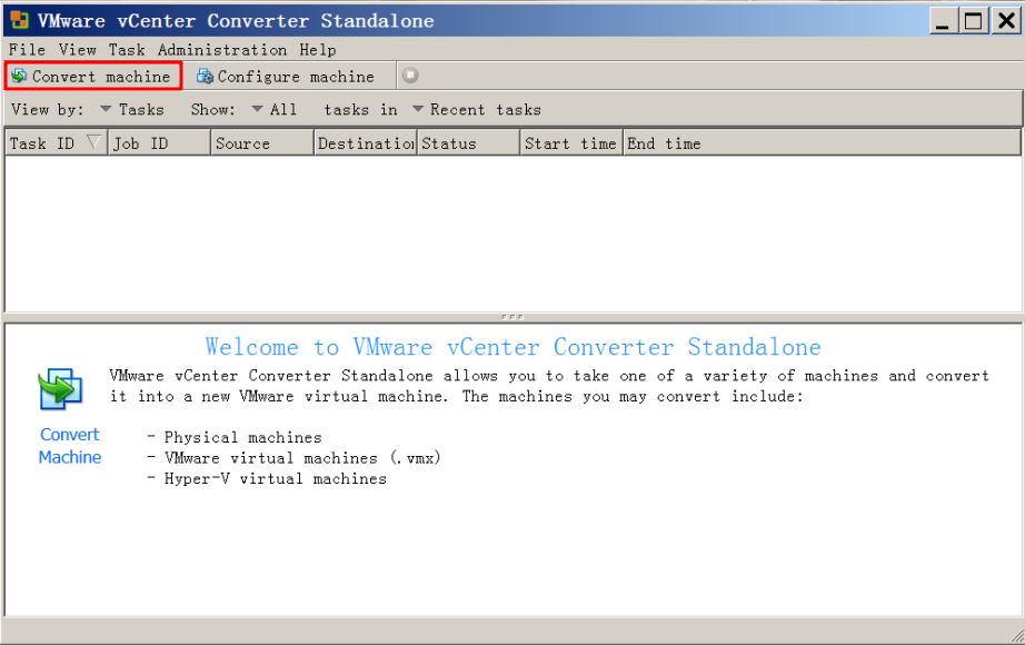 VMware Converter 迁移系统